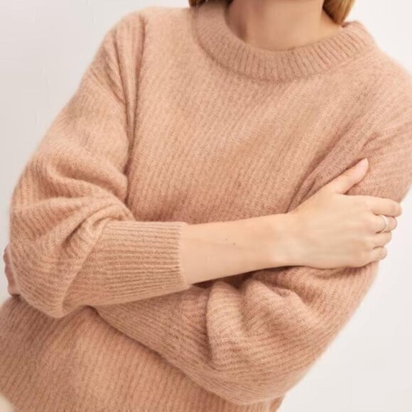 Everlane Sweaters - Everlane the Alpaca Crew Neck Sweater in Warm Taupe Large